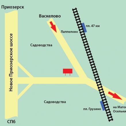 а/д СПб-Васкелово, пос. Грузино